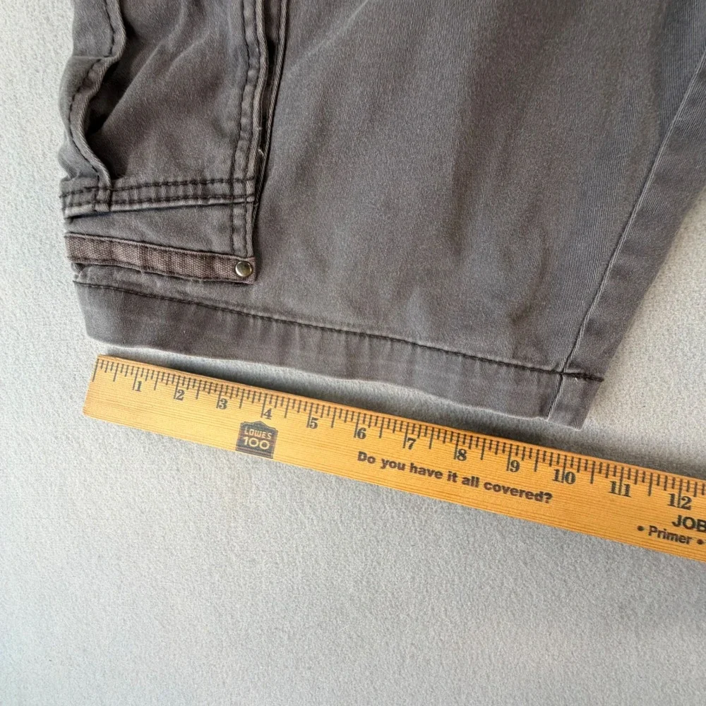 Unionbay Men Grey Cotton Stretch Multi Pocket Cargo Shorts Size 32 Workwear Y2K